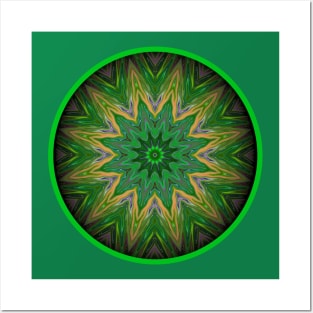 Green Pulsations Posters and Art